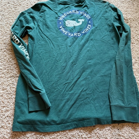 Vineyard Vines Kids Teal Long Sleeve Tee - Picture 3 of 3